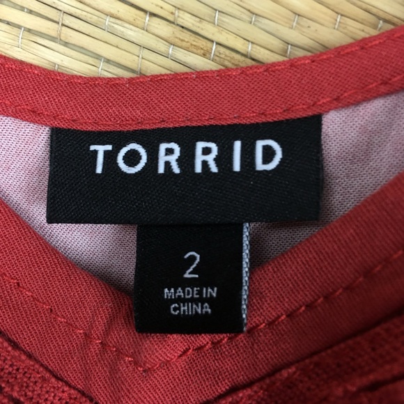 NWT Torrid Ava Stretch Challis With Lace Trim Cami Size 2 or 2X (18-20) - Picture 8 of 10